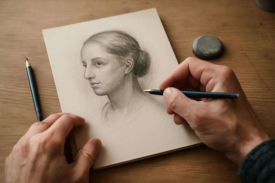 Quick portrait study in graphite